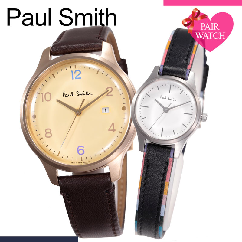 ペア価格 記念日の ペアウォッチ ポールスミス City 腕時計 記念日 Paulsmith 時計 ポール 革ベルト スミス ペア Paul Smith The City シティ メンズ レディース 男性 女性 革ベルト 華奢 カップル おそろい 恋人 彼氏 彼女 夫婦 結婚 記念日 誕生日