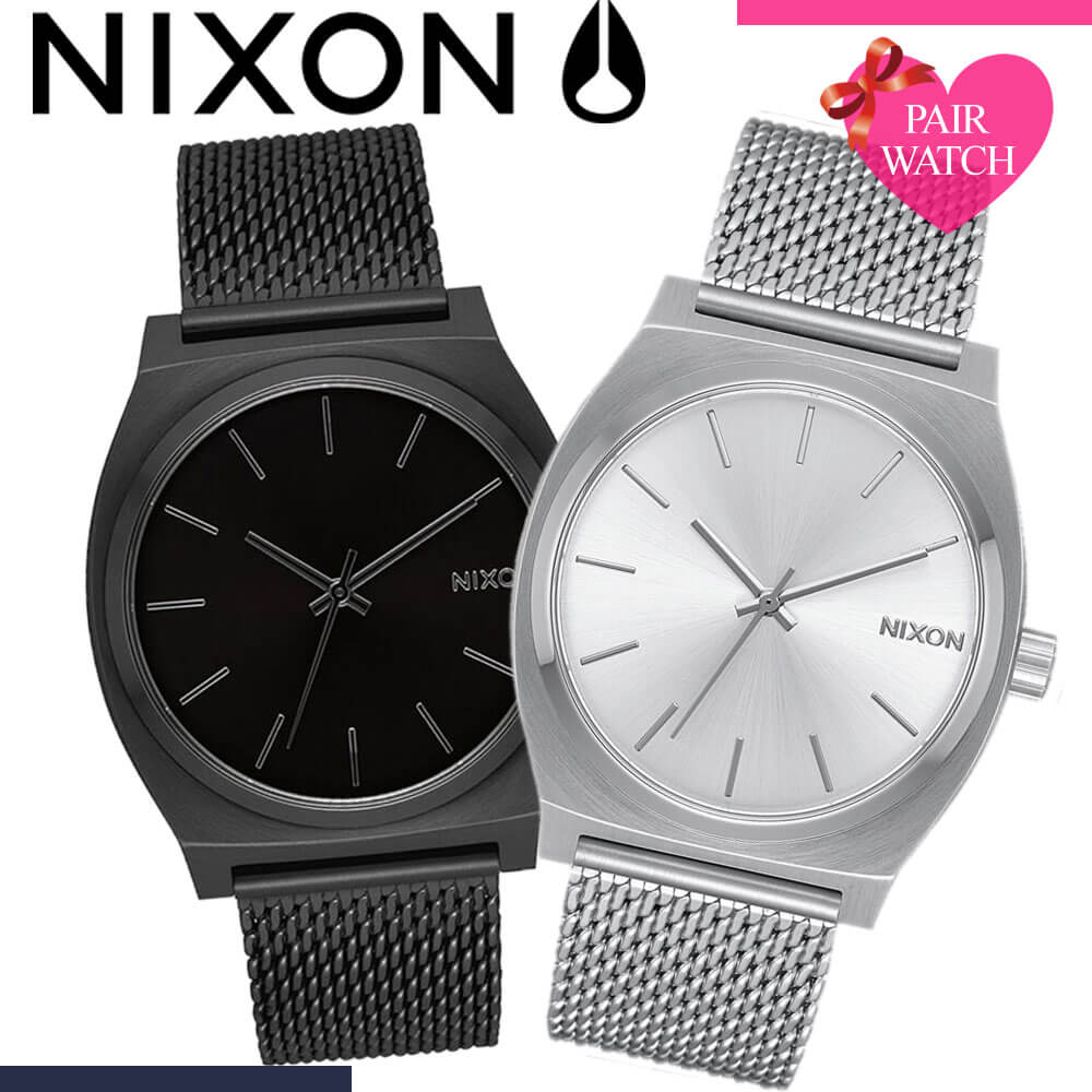 楽天市場 ペア価格 ペアウォッチ 防水 ニクソン 腕時計 Nixon 時計 タイムテラー ミラネーゼ The Time Teller Milanese 人気 ブランド 恋人 カップル ペア ペアルック おそろい シンプル 彼女 彼氏 夫婦 結婚 記念日 誕生日 新生活 プレゼント ギフト ブランドアクセ