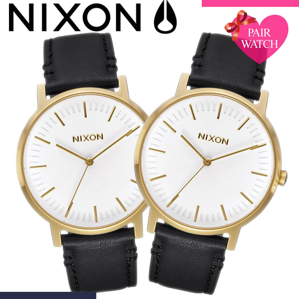 楽天市場 ペア価格 ペアウォッチ ニクソン 腕時計 Nixon 時計 ポーター レザー Porter Leather 人気 ブランド 革ベルト 恋人 カップル ペア おそろい ペアルック おしゃれ シンプル 彼女 彼氏 夫婦 結婚 記念日 誕生日 プレゼント ギフト ブランドアクセと腕時計の