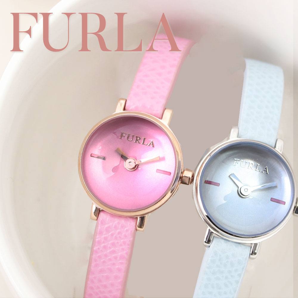 細ベルト レディース 腕時計 フルラ FURLA 時計 ミラージュ MIRAGE 小さい 華奢 革ベルト 女性 お母さん ブランド ビー玉 かわいい おしゃれ 大人 上品 アクセサリー ピンク ブルー ドーム風防 誕生日 プレゼント 新社会人 入学 卒業 ギフト 母の日｜ブランドアクセと腕時計のカプセル
