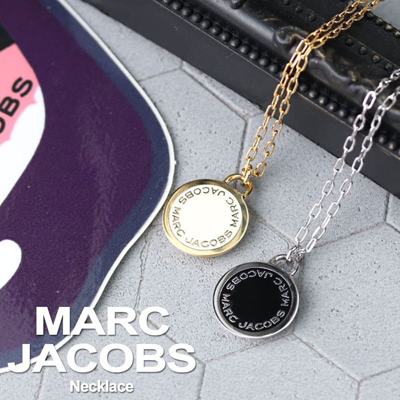 楽天市場 代に人気 Marc Jacobs マークジェイコブス ネックレス Marcjacobs マークジェイコブス アクセサリー 人気 ブランド ペンダント ロゴ ディスク おしゃれ シンプル 彼女 彼氏 ペア おそろい 女性 代 30代 レディース 誕生日 記念日 プレゼント ギフト