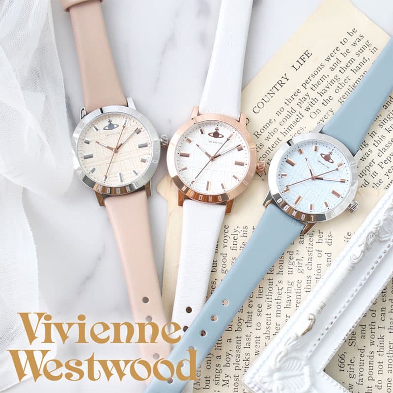 再再販 女性へのプレゼントに ヴィヴィアン ウエストウッド 腕時計 Vivienne Westwood 腕時計 ビビアン レディース 女性 人気 ブランド レザー ベルト 革ベルト かわいい パステルカラー 淡色 彼女 大学生 恋人 就職 祝い 結婚 記念日 誕生日 プレゼント ギフト