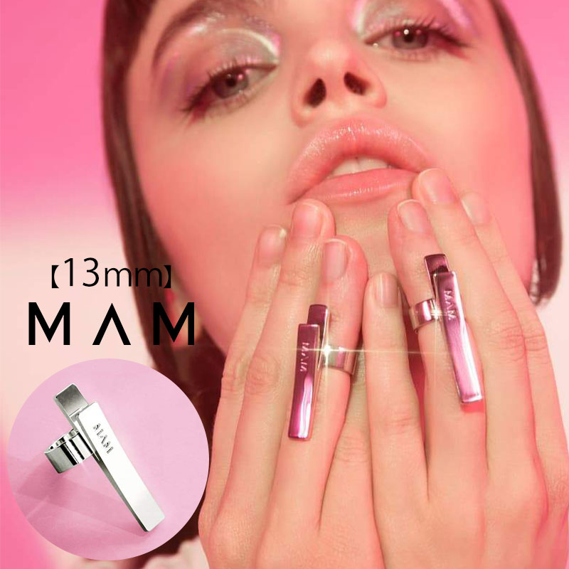 肌に優しい リング 13mm MAM ホワイトデー プレゼント ジュエリー マム アクセサリー 指輪 MAM937 女性 レディース プレートクリップリング スターリング シルバー サステナブル 金属アレルギー ファランジリング かわいい 大ぶり 彼女 誕生日 ギフト 母の日