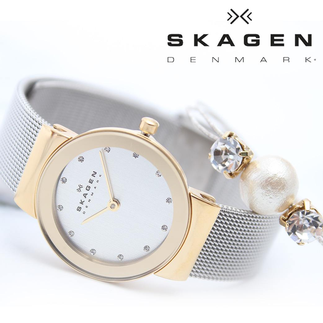 3年保証 レディース腕時計 Skagen時計 腕時計 スカーゲン時計 時計 Skagen 時計 スカーゲン 腕時計 Skagen スカーゲン 358srsc 人気 ギフト プレゼント 新生活 誕生日 ブランド おしゃれ 軽量 防水 ベルト メタル シンプル ビジネス 薄型 ブランド 北欧