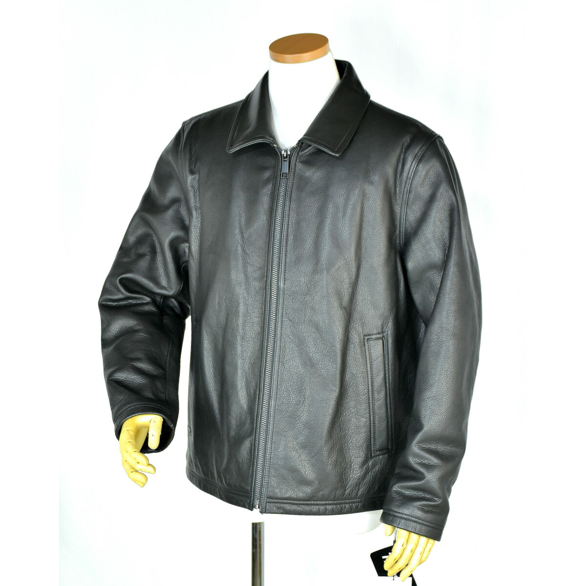 Calvin Klein Mens Men Geniune Leather Genuine Jacket