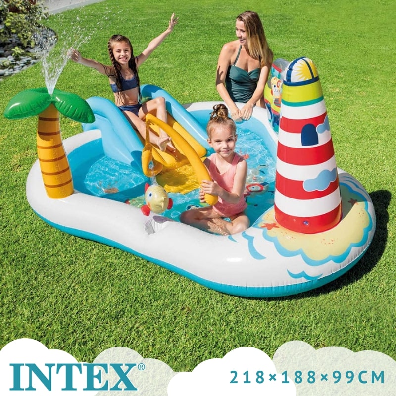 INTEX ジャングルアドベンチャー プール 滑り台・噴水付 intex-57161np-1.jpg