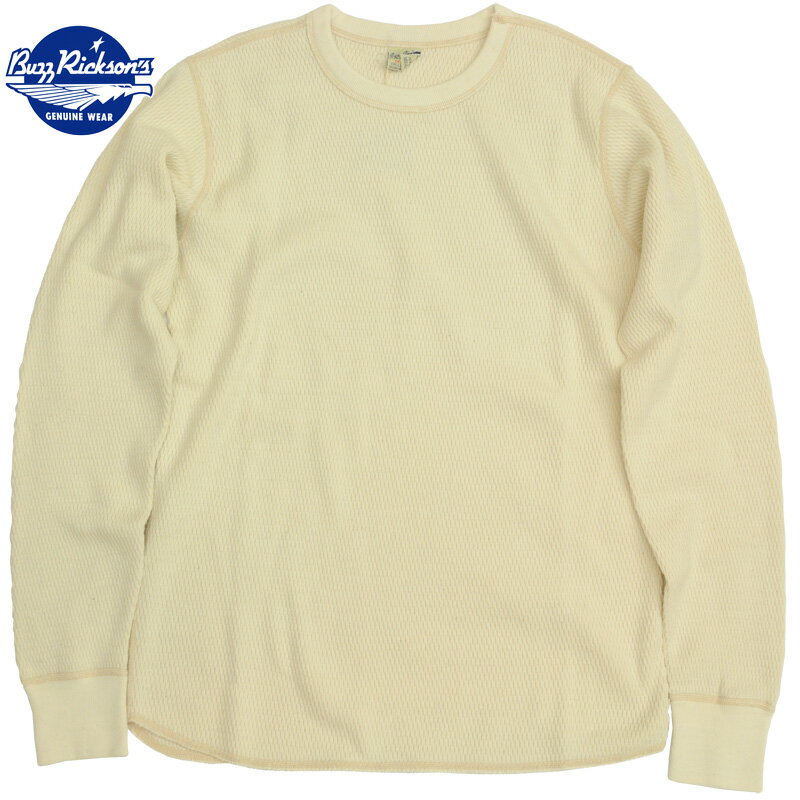 BUZZ RICKSON（バズリクソン）Thermal Shirt Long Sleeve Natural サーマル ロングスリーブ シャツ ナチュラル [BR63755]