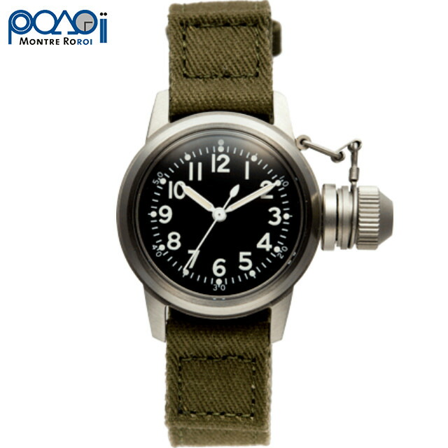 M.R.C. WATCH CO.（モントルロロイ）U.S.NAVY BUSHIPS アメリカ海軍 艦艇用腕時計 12時間 [クォーツ][WW2 REPLICA][黒文字盤][A-2201]【中田商店】｜ＣＡＰＴＡＩＮ　ＴＯＭ&rsquo;s