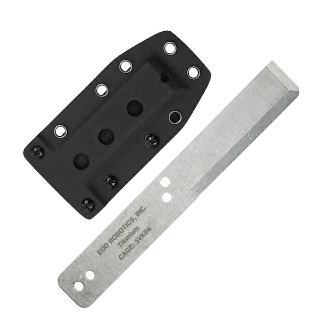MARATAC（マラタック）Tumbled Titanium EOD Robotics Breacher Bar Large カイデックスシース付き [MT0018-L-WS][チタン ブリーチャーバー ラージ]
