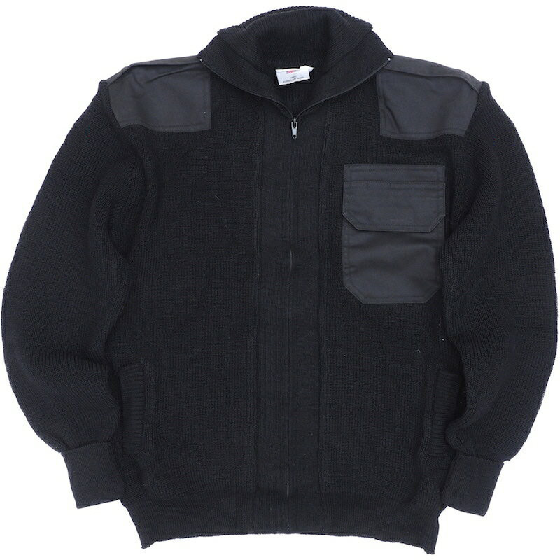 KEMPTON Woolly Pully フロントジップセーター [黒いこと]