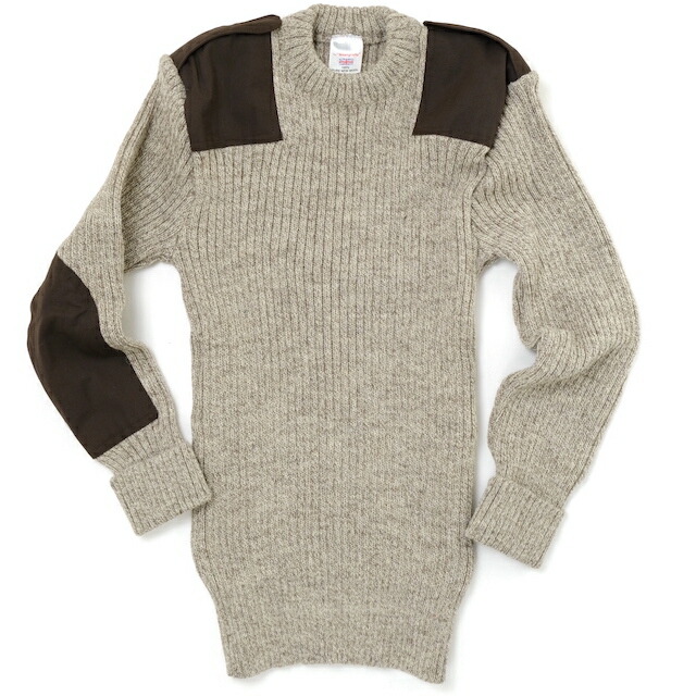 KEMPTON（ケンプ米トン）Woolly Pully クルーネックセーター [赤銅色雑ぜ合わせる]