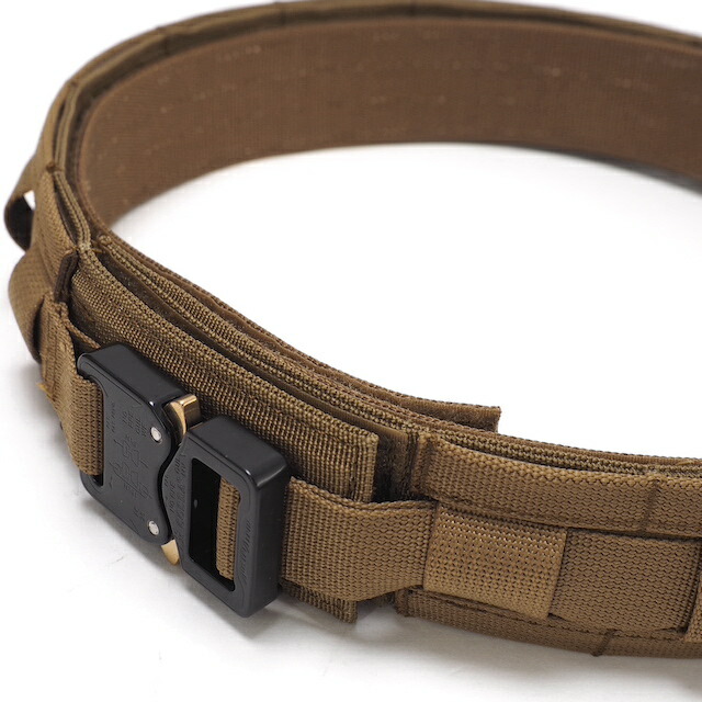 ORDNANCE TACTICAL OKINAWA（オードナンス）PISTOL BELT MOLLE SYSTEM [Coyote] ブラックバックル仕様 [Mサイズ、Lサイズ][MOLLE][Austri Alpin]