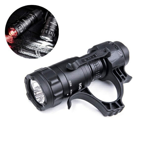 NEXTORCH（ネクストーチ）TA21 Flashlight [3段階白色調光＋ストロボ＋赤色点灯フラッシュライト][CR123Ax1本 / 16340リチウムイオン電池使用可能]