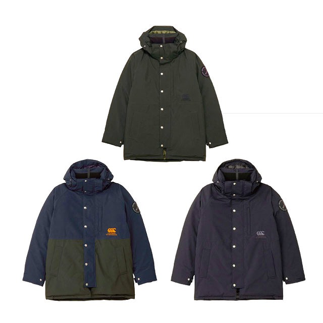 楽天市場】カンタベリー インバーカーギルダウンミドルコート RA73503