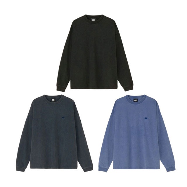 CANTERBURY カンタベリー ロングスリーブ フェード ヘビークルーティー ユニセックス Tシャツ 長袖 トップス ラグビー CCC RA425626