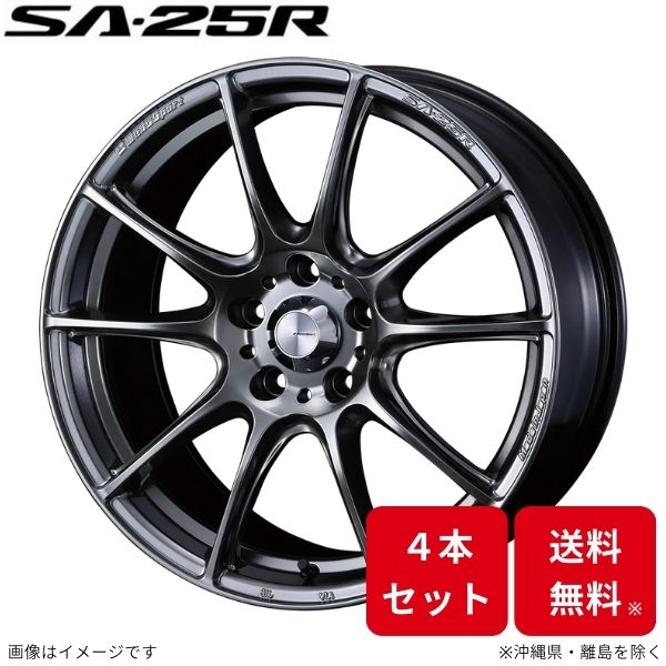 ウェッズ ホイール ウェッズスポーツ SA-25R ハリアー 80系 トヨタ 20インチ 5H 4本セット 0073827 WEDS