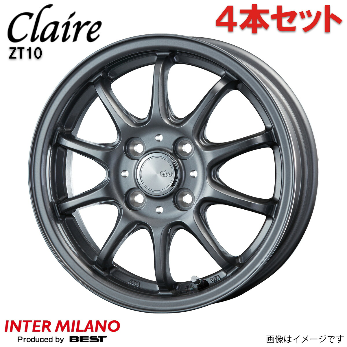 アルミホイール LM TAWH15W レクサス インターミラノ クレール ZT10 4本 1台分 17インチ 5穴 【17×6.5J 5-120 INSET40 ガンメタ(GM)】