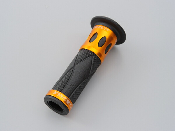 デイトナ PROGRIP スタンダードタイプ #728 スタンダードラバー・アルミリングタイプ エンド貫通 ブラック/ゴールド 122mm 98089