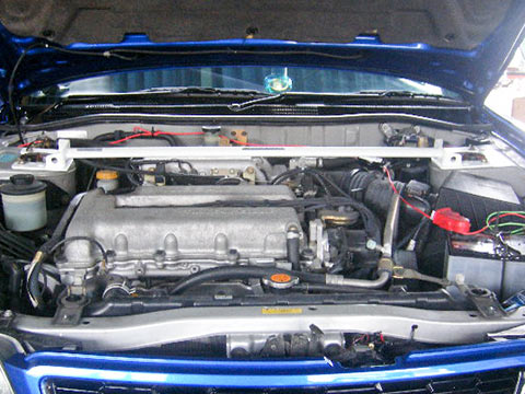 オクヤマ ストラットタワーバー Iタイプ ニッサン プリメーラ WHP11 フロント スチール OKUYAMA 611 104 0|車パーツDIY