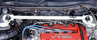 オクヤマ ストラットタワーバー Iタイプ ホンダ アコードユーロ-R/ トルネオ CF3/4/5/CL1 フロント スチール OKUYAMA 611 210 0|車パーツDIY