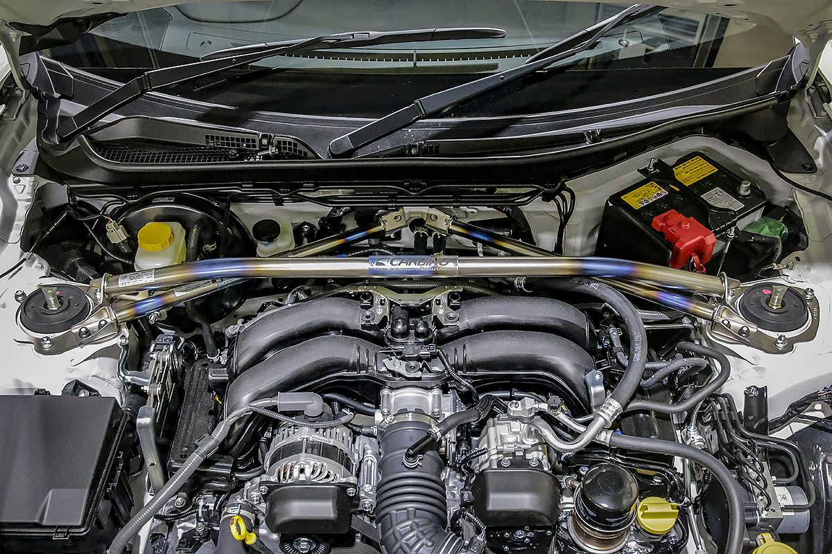オクヤマ ストラットタワーバー I (MCS)タイプ スバル BRZ ZD8 フロント チタン OKUYAMA 618 065 0