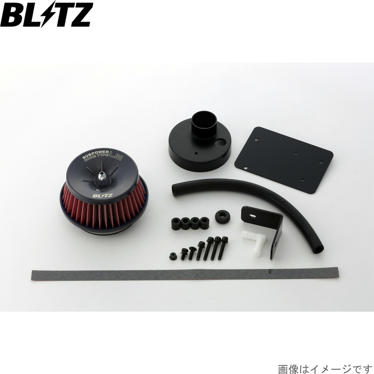 ブリッツ エアクリーナー サスパワーLM-RED スペーシアカスタム MK53S スズキ R06A-WA05A(Turbo) E4 BLITZ 59245