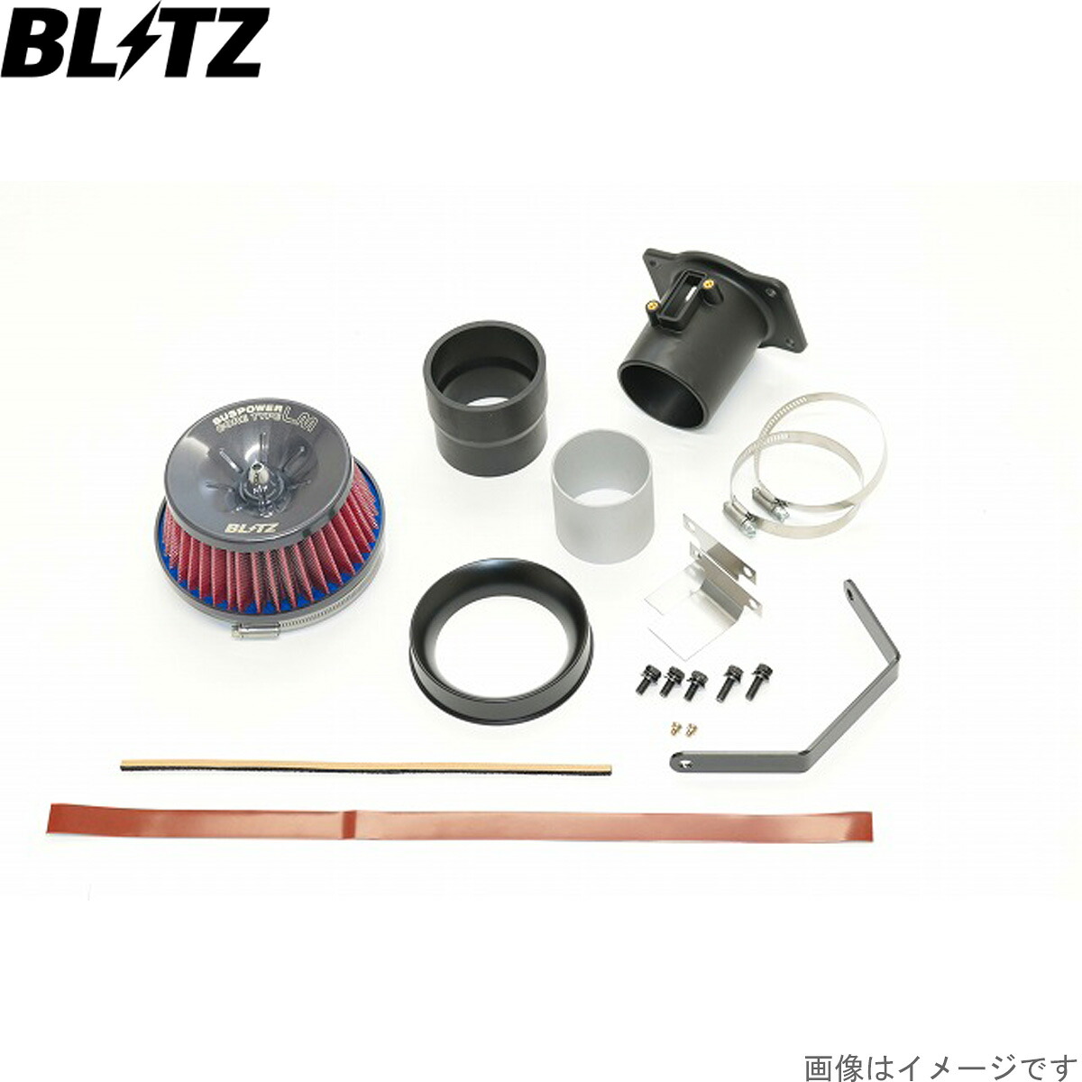 ブリッツ エアクリーナー サスパワーLM-RED カローラ NRE210 トヨタ 8NR-FTS(Turbo) E4 BLITZ 59242|車パーツDIY