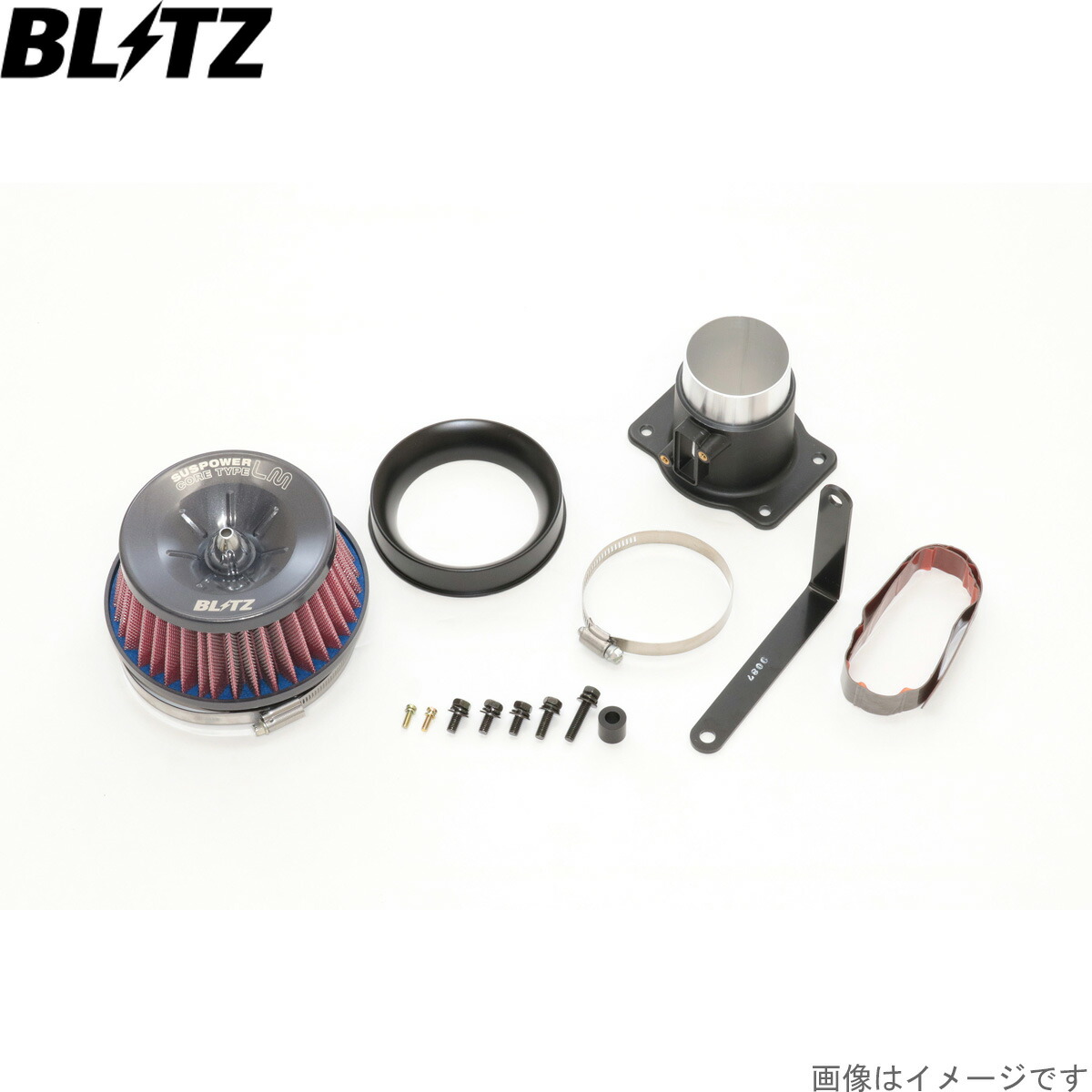 ブリッツ エアクリーナー サスパワーLM-RED プリウス MXWH60/MXWH65 トヨタ M20A-1VM,M20A-1VM-1WM E4 BLITZ 59283