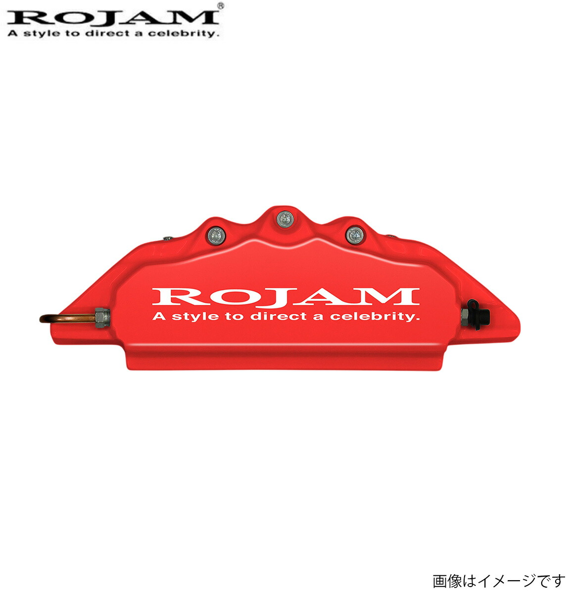 キャリパーカバー ロジャム レクサス RX 10系 GYL15W STD トヨタ フロント・リアセット ROJAM キャリパー レッド ロゴ:ホワイト|車パーツDIY