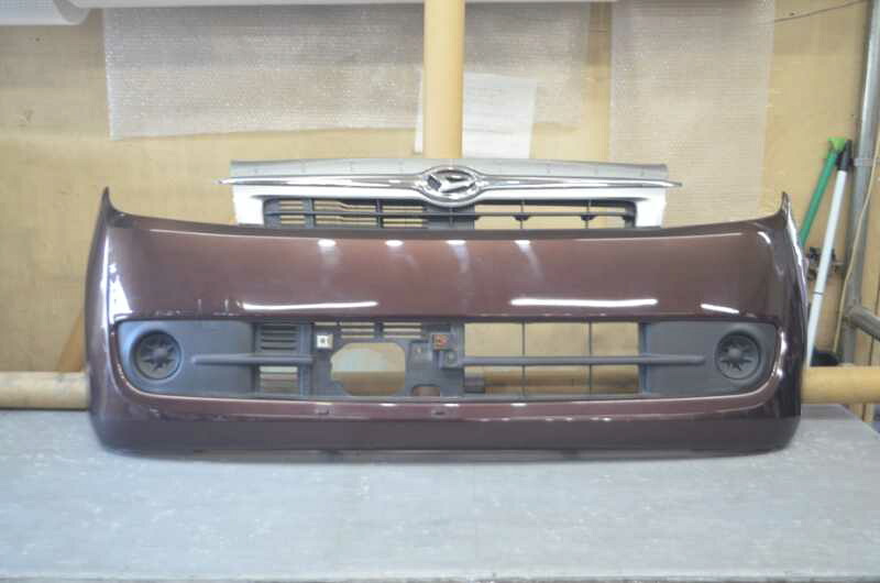 ミラ カスタム X 前期(L275S) 純正 破損無 取付OK フロントバンパー グリル付 R59 52119-B2440 /52101-B2340-D0 k094776 中古20260305