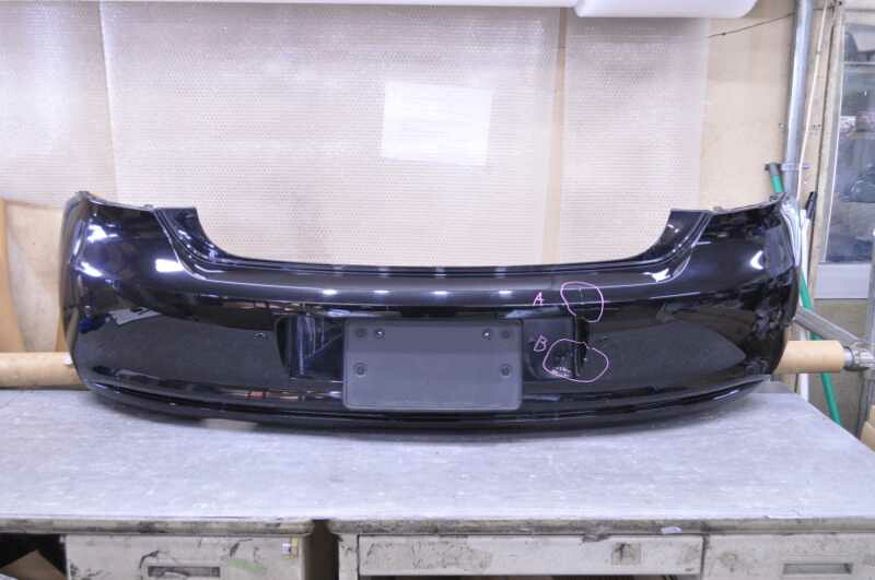 フォルクスワーゲン ポロ TSI 前期(6RCBZ) 純正 破損無 取付OK リアバンパー 黒 6R6 807 421 BK k090803 中古20250624