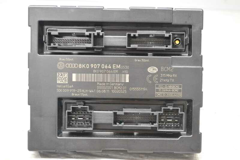アウディ A5 20T 右ハンドル 後期 純正 良品 取付OK 動作保証 BCM コンピューター 8K0907064EM k077419 中古20231125 9,135円