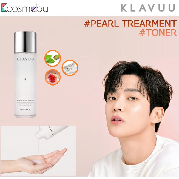 特価キャンペーン 韓国コスメ Klavuu クラビュー White Pearlsation Revitalizing Pearl Treatment Toner 140ml スキンケア 化粧水 保湿 潤い ハリ キメを整える しっとり 美白 乾燥肌 肌の弾力維持 しわ改善 くすみ改善 毛穴 角質除去 老廃物除去 しみケア トーンアップ