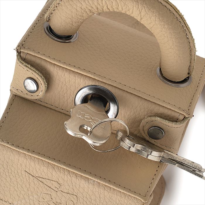 楽天市場 ハンドルロック 盗難防止 最強 効果 本革製 バータイプ キー式 革製 ベージュ ブラック Jl 336 Wkw A 009 Car Supply Shop Tbs Works