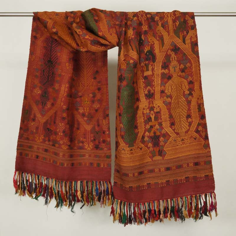 楽天市場】タイの絹織物 スリンシルク 手織り シルク00% 肩掛け