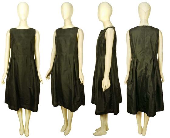 楽天 きゃら Cara オリジナル フォーマルワンピース ブラウスつき タイシルク100 ブラック 無地 ｌ ｌｌ 50代 60代 70代 ミセス シニア 送料無料 安いそれに目立つ Radonnb Co Rs