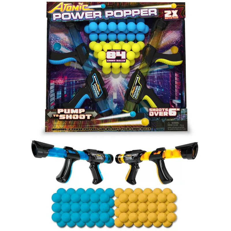【楽天市場】【 Hog Wild 】ホグ ワイルド パワーポッパー バトルパック【ブルー＆イエロー】【 コストコ 通販 代行 】サバゲー 銃