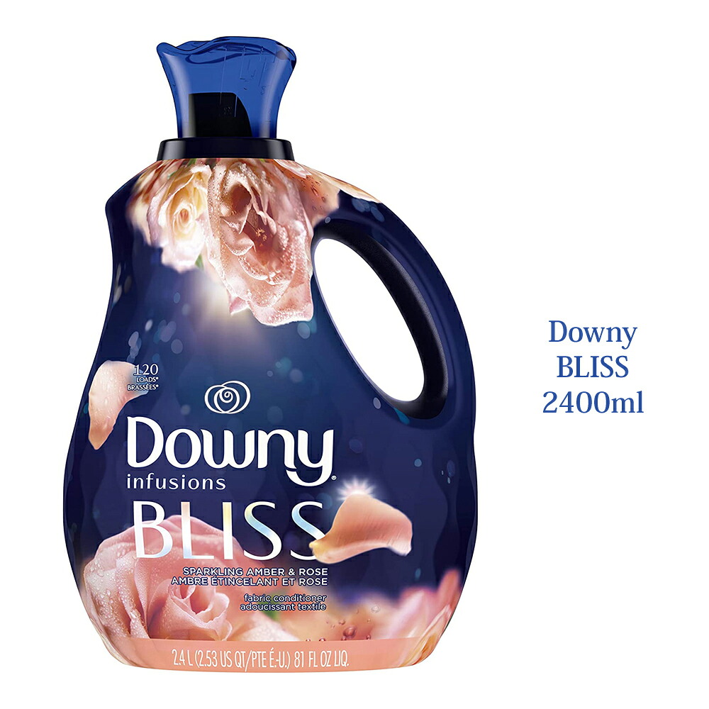 楽天市場 予約商品 9月下旬ごろ入荷予定 Kf Downy ダウニー Bliss インフュージョン スパークリング アンバー ローズ 81oz 2400ml 柔軟剤 キャラメルカフェ