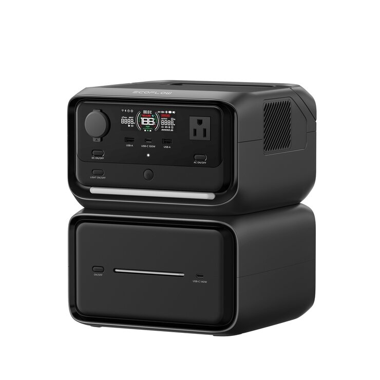 携帯型ワット数 大静電容量858Wh 最大限度900W最終生産物 アウトドア 防災 静音心積もり 無停電役立つこと EcoFlow RIVER3 Max Plus