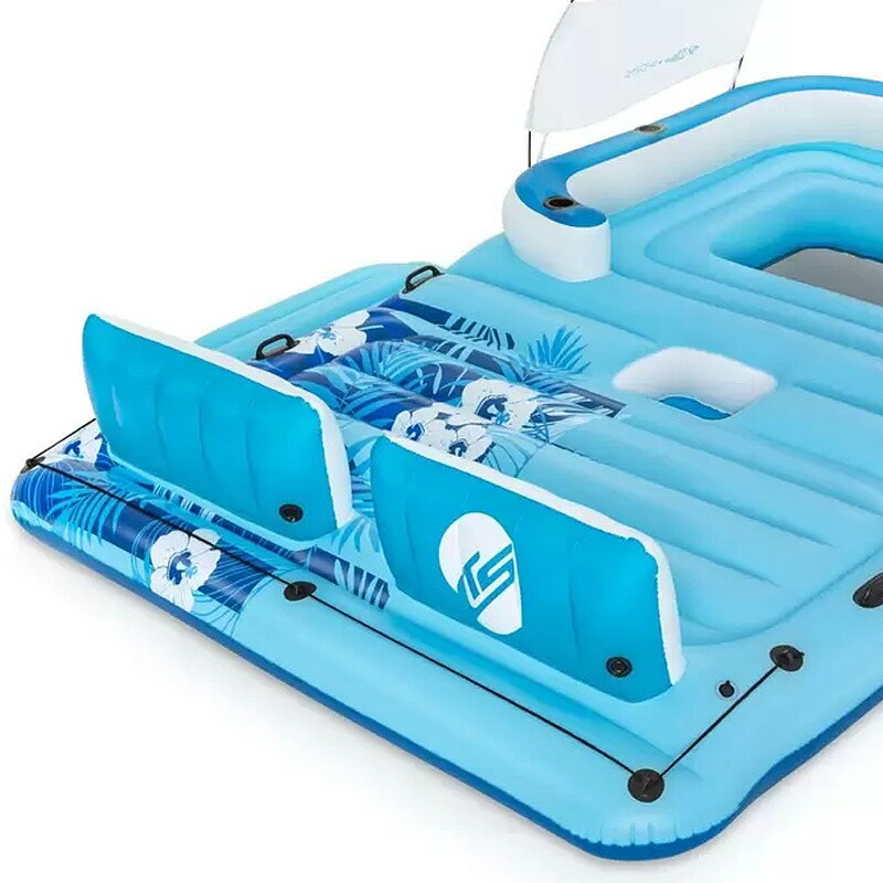 あす楽 送料無料トービンスポーツ レイクデイ 湖 キャンプ パーティ ドリンクホルダー カップホルダー アイランド背もたれ付き 6人用 インフレータブル フロート 浮き輪 海水浴 グランピング