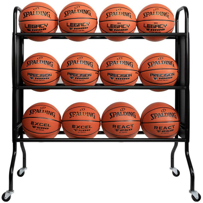 【 SPALDING 】 スポルディング どんぶり鉢仕合わせ 12 6864SP篭球 7号球 どんぶり鉢 12個 納める 黒 バスケ どんぶり鉢 大型 籠 かご 手押し車 民族大移動 キャスター カゴ 仕合わせ 訓練を受ける 部活 野球クラブ 活動写真 101×42.4×107.5珊 定め事代わりになる店 直送