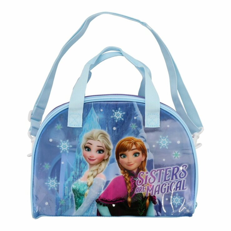 ディズニー キッズコスメセット アナ雪 アイシャドウ リップカラー ネイルカラー 初めてのメイクアップ 子供向け ボストンバッグ入り cot823741