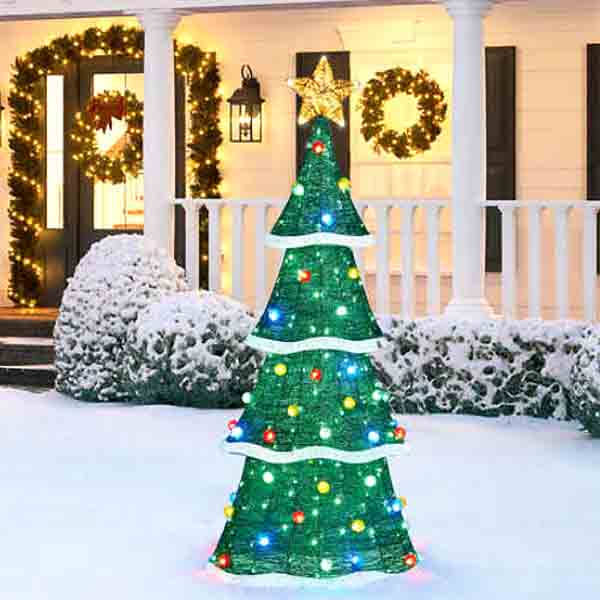 楽天市場 あす楽 送料無料 Costco コストコ Ledライト グリッター クリスマスツリー 約1cm 屋内 屋外 兼用 キャラメルカフェ