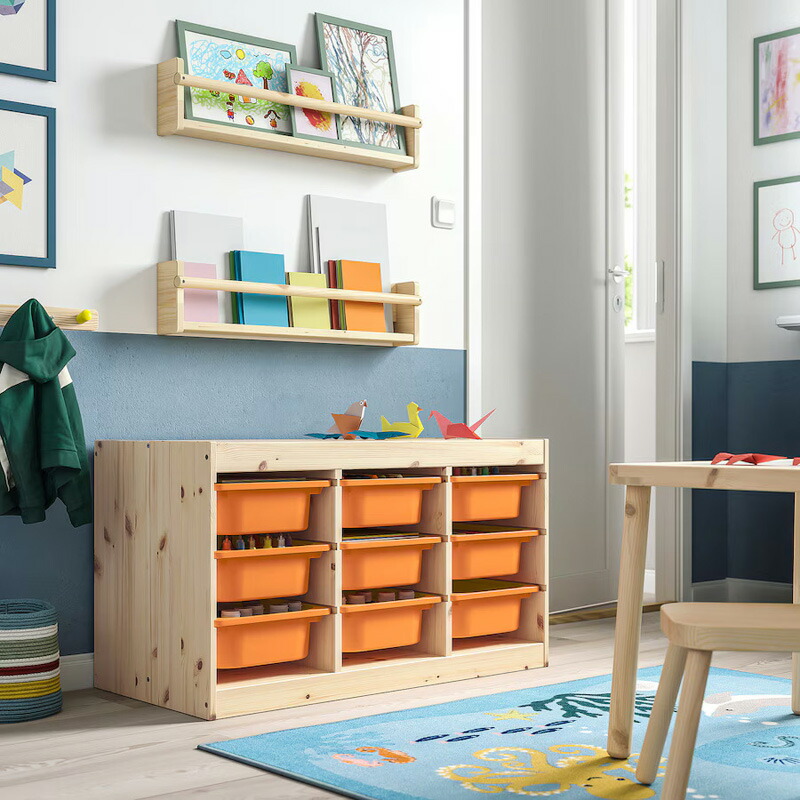 たのメル便で発送【パイン材】IKEA TROFAST イケア　トロファスト 今だけIKEAエコバッグプレゼント【 IKEA 】イケア トロファスト 子供用