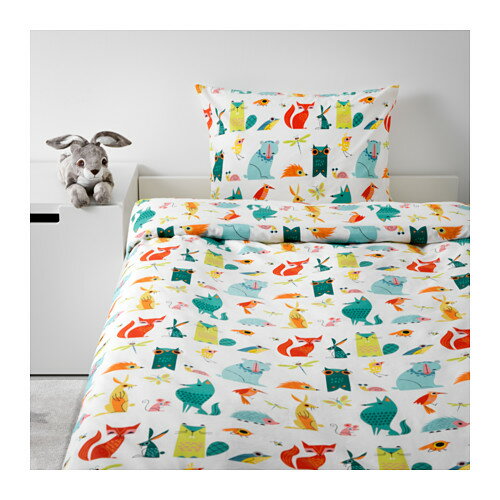 楽天市場 ｉｋｅａ イケア Lattjo 掛け布団カバー 枕カバー150 0ｃｍ子供部屋 童話絵本 カラフル 3歳 幼稚園 子供用 男の子 シングルサイズ キャラメルカフェ