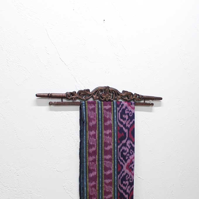 Caran2 Ikat Hangar Wood 65 Cm Classical Sculpture Wall Ikat Hangar Wood 65 Cm Classical Sculpture Wall Decoration Hanging Bali Asian Decor