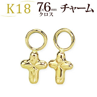 楽天市場】K18クローバーチャーム (18金 18k ゴールド製)(写真フープ