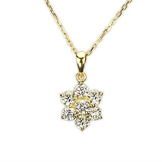 楽天市場】K18ホワイトゴールド ダイヤペンダントトップ【Luna