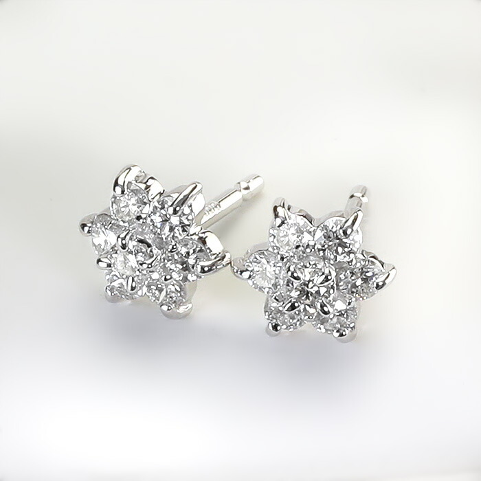 ダイヤモンド　プラチナ　ピアス　0.25カラット×2 爪6個　計0.5ct プラチナ ダイヤモンド ピアス（0.2ct） （7282157781149