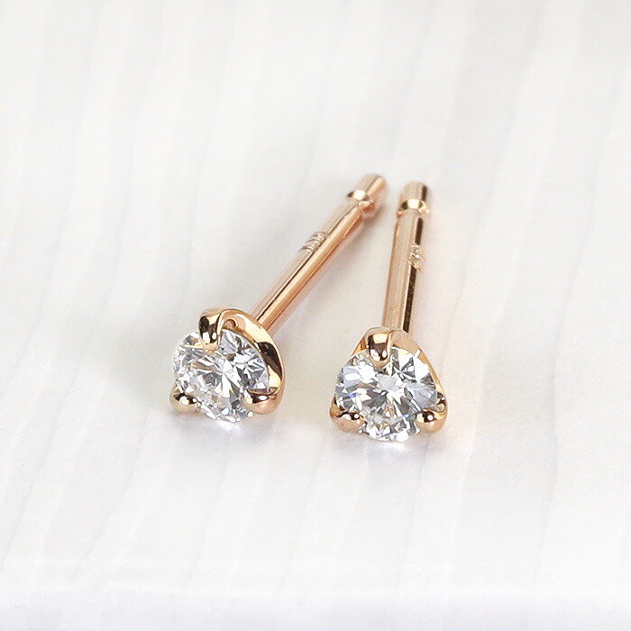 楽天市場】Ptプラチナダイヤモンドピアス(2.5mmラウンド、6本爪